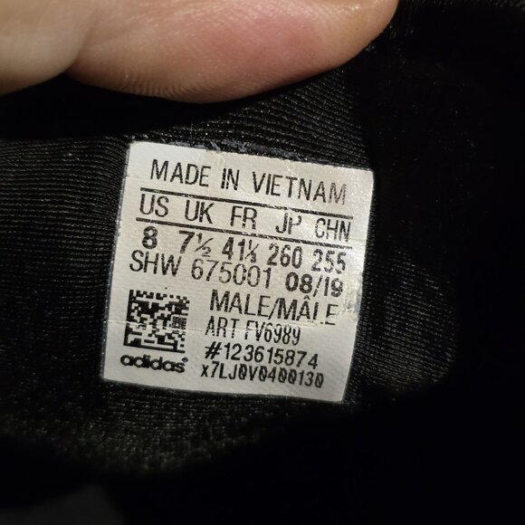 Adidas NMD R1 Print Boost Black Size 8 Sneakers Shoes FV6989 - Picture 11 of 11